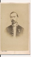 Photo Ancienne CDV Portrait D'un Officier Médecin ? Polytechnique  Décoration Circa 1870 Photographie Sée - Oorlog, Militair