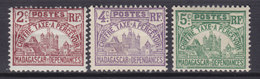 Madagascar 1908 Mi. 8-10    Portomarken Regierungsgebäude In Tananarivo MH* - Timbres-taxe