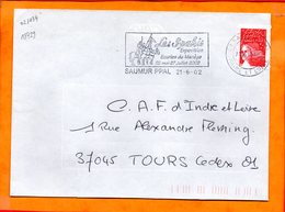 MAINE Et LOIRE, Saumur, Flamme SCOTEM N° 18729, Expo Les Spahis, 25 Mai - 27 Juillet 2002 - Mechanical Postmarks (Advertisement)