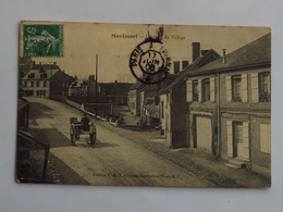 C.P.A. 51 MONTMORT : L'Entrée Du Village, Animé, Timbre En 1908 - Montmort Lucy