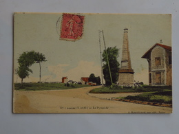C.P.A. Colorée 91 JUVISY La Pyramide Animé, Timbre En 1908 - Juvisy-sur-Orge