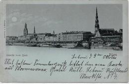 CPA Lettonie Latvia Circulé Voir Scan Du Dos RIGA 1899 - Latvia