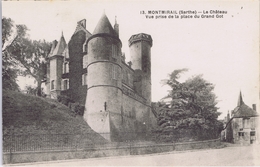 72 - Montmirail (Sarthe) - Le Château - Vue Prise De La Place Du Grand Got - Montmirail
