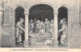 Delcampe - 72 - Abbaye De SOLESMES - 9 - Notre-Dame La Belle - Grotte De L'Ensevelissement - Solesmes
