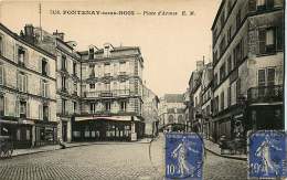 94  FONTENAY SOUS BOIS Place D'armes Le Grand  Café,  Voyagée Pour Bagnolet - Fontenay Sous Bois