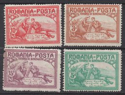 N397.-. ROMANIA - 1906 - SC#: B9-B12 -MNG- QUEEN AS A WAR NURSE-  SCV: US$ 61.00 - Unused Stamps