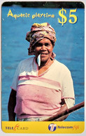 Fiji $5  "  2000 Aquatic Playtime -  Fisherwoman 99060 " - Fidji