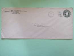 USA 1918 Stationery Cover Franklin 1c From New York To Boston - 1901-20