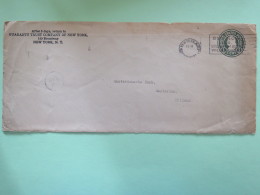 USA 1918 Front Of Stationery Cover Franklin 1c From New York To Holland - Buy Government Bonds Slogan - 1901-20