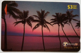 Fiji  $3  32FJB Sunset  "  Palm 3 " - Fidji