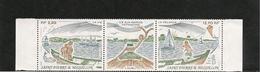 Saint Pierre Et Miquelon Année 1989 Triptyque Patrimoine N°Y/T : 509A** - Unused Stamps