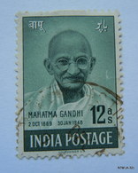 INDIA 15th August 1948, First Anniversary Of Independence, Mahatma Gandhi Mourning Issue. 12A. SG 307, Scott 205, Used. - Used Stamps