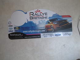 PLAQUE DE RALLYE   RALLYE DE BRETAGNE 2012 - Rallye (Rally) Plates