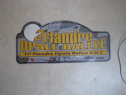 PLAQUE DE RALLYE   2 EME FLANDRE OPALE RALLYE 2011 - Targhe Rallye