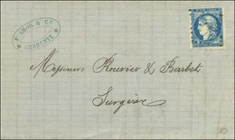 GC 3471 (frappé En Arrivée à Surgères) / N° 44 Type 1 Belles Marges Sur Lettre Avec Texte Daté De Tonnay Charente Le 28  - 1870 Bordeaux Printing