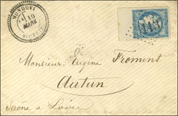 GC 5113 / N° 45 Grand Bdf Et Très Belles Marges Càd MONDOVI / ALGERIE 10 MARS 71 Sur Lettre Pour Autun. - SUP. - R. - 1870 Ausgabe Bordeaux