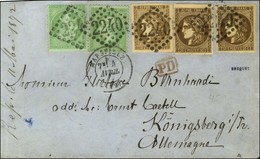 GC 2240 / N° 20 (2) + 47 (3 Provenant De 2 Planches Distinctes : 1 Ex Brun Et 2 Ex Brun Très Foncé) Càd T 17 MARSEILLE ( - 1870 Uitgave Van Bordeaux