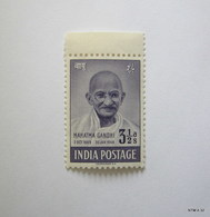 INDIA 15th August 1948, First Anniversary Of Independence, Mahatma Gandhi Mourning Issue. 3 1/2 As. SG 306, SC 204 MNH - Nuovi