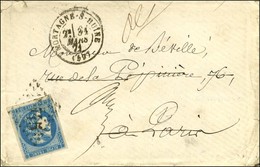 GC 2545 / N° 46 Càd MORTAGNE-S-HUINE 31 MARS 71 Sur Lettre Avec Texte Adressée à Paris, Détournée Vers La Seine Et Marne - War 1870