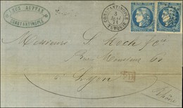 GC 5083 / N° 46 (2) Càd CONSTANTINOPLE / TURQUIE 3 MAI 71 Sur Lettre Avec Texte Pour Lyon. - SUP. - R. - Maritieme Post