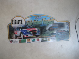 PLAQUE DE RALLYE   23 EME RALLYE NATIONAL VOSGIEN  2008 - Rallye (Rally) Plates