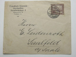 1922 , Firmenbrief Aus Saarbrücken - Cartas & Documentos