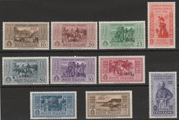 COO – 355 * 1933 – Garibaldi N. 17/26. MH - Aegean (Coo)