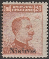 NISIRO – 364 * 1917 – F.lli D’Italia Soprastampati N. 9. MH - Aegean (Nisiro)