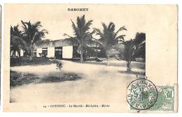 SUR CPA... DAHOMEY..  CACHET PORTO NOVO..1911..SUR TIMBRE N°21....TBE VOIR SCAN - Cartas & Documentos