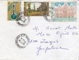 New Caledonia Cover Sent To Yugoslavia Noumea 1973 - Lettres & Documents