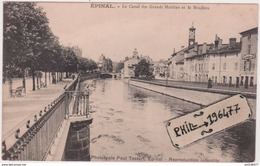 88 Epinal - Cpa / Le Canal Des Grands Moulins Et Le Boudiou. - Epinal
