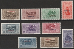 STAMPALIA – 391 * 1933 – Garibaldi N. 17/26. MH - Ägäis (Stampalia)