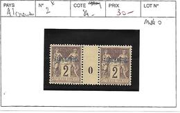 ALEXANDRIE  N° 2 * MILLESIME 0 COTE : 84 € - Unused Stamps