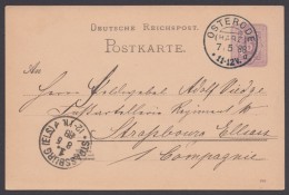 P 18 I, Sauberer Bedarf Nach "Strassburg/Els.", Int. Stempel "Osterrode/Harz", 7.5.88 - Cartes Postales