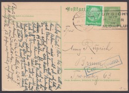 P 225 I, Bedarf Mit Zusatzfr. Zum "Ost"-Tarif, "Wien", 26.10.38, Tschech. Zensur-Ra - Cartes Postales