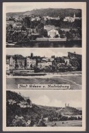 "Bad Kösen/Rudelsburg", Mehrbild-Fotokarte, 1952 - Bad Kösen