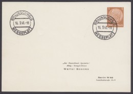 PP 122 , Propaganda-Stempel "Braunschweig", Messeplatz, 16.3.40 - Private Postal Stationery