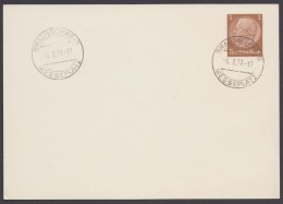 PP 122 , Propaganda-Stempel "Braunschweig", Messeplatz, 6.8.39 - Private Postal Stationery