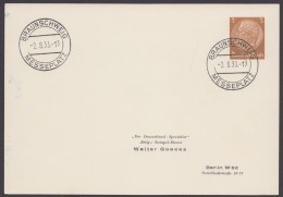 PP 122 , Propaganda-Stempel "Braunschweig", Messeplatz, 2.8.38 - Private Postal Stationery