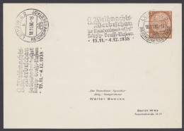 PP 122 , Propaganda-Stempel "Leipzig", Werbeschau Kreishandwerkerschaft, 1938 - Entiers Postaux Privés