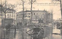 94-IVRY- INONDATIONS 1910- PLACE NATIONALE, LES APAVES APRES LA CRUE - Ivry Sur Seine