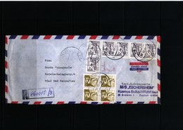 Brazil Interesting Airmail Registered Letter - Brieven En Documenten