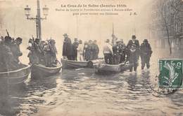 94-MAISON-ALFORT- INONDATION 1910, MARINE DE GUERRE ET PONTONNIERS ARRIVENT A MAISON ALFORT - Maisons Alfort