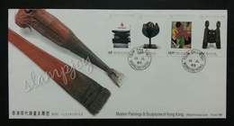 Hong Kong China Modern Paintings & Sculpture 1989 Art Culture (stamp FDC) - FDC