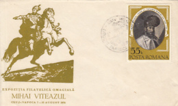 70605- MICHAEL THE BRAVE, KING OF ROMANIA, SPECIAL COVER, 1976, ROMANIA - Lettres & Documents