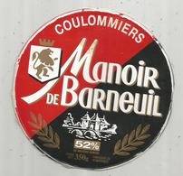 étiquette Fromage , Dessus De Boite , Coulommiers , MANOIR DE BARNEUIL, Frais Fr 1.45e - Fromage