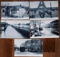 LOT 4 CPA INONDATIONS DE PARIS-JANVIER 1910+1CPA INONDATIONS 1910 CHOISY-LE-ROI - Inondations