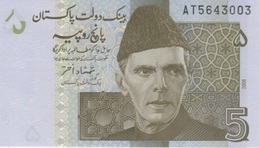 (B0067) PAKISTAN, 2008. 5 Rupees. P-53a. UNC - Pakistán