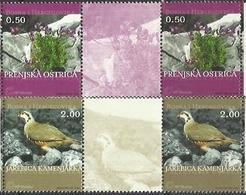 BHHB 2003-100-1 FAUNA FLORA, BOSNA AND HERZEGOVINA-HRZEGBOSNA(CR OAT), 2 X 2v + Labels, MNH - Grey Partridge