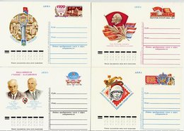 SOVIET UNION 1982 Commemorative Stationery Cards (12), Unused. - 1980-91